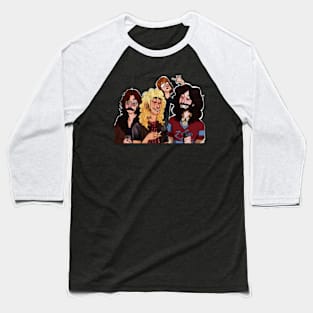 Rock band TEE CARTOON STYL Baseball T-Shirt